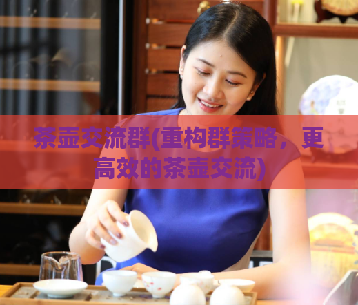 茶壶交流群(重构群策略，更高效的茶壶交流)  第1张