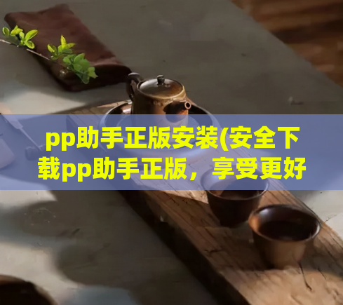pp助手正版安装(安全下载pp助手正版，享受更好的应用体验)  第1张