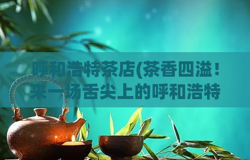呼和浩特茶店(茶香四溢！来一场舌尖上的呼和浩特茶文化之旅！)  第1张