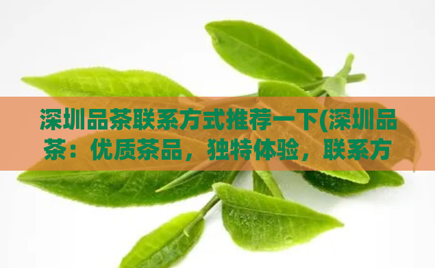 深圳品茶联系方式推荐一下(深圳品茶：优质茶品，独特体验，联系方式立即get！)  第1张