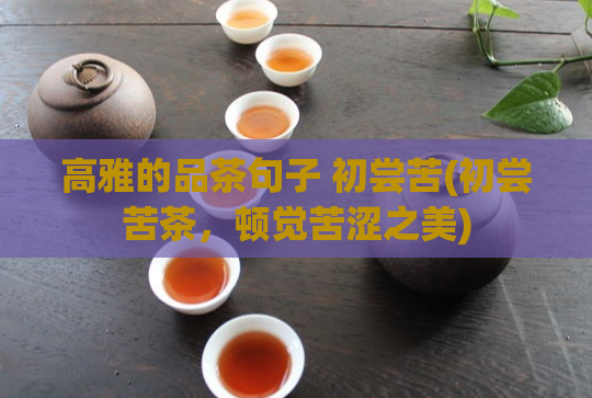 高雅的品茶句子 初尝苦(初尝苦茶，顿觉苦涩之美)  第1张