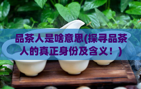 品茶人是啥意思(探寻品茶人的真正身份及含义！)  第1张