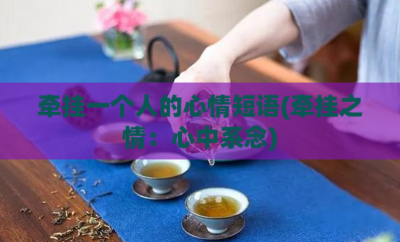牵挂一个人的心情短语(牵挂之情：心中系念)  第1张