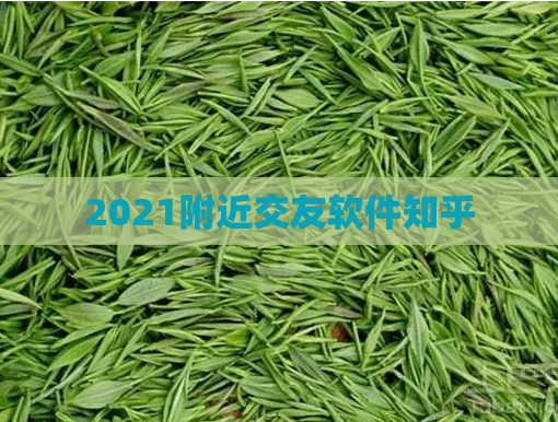 2021附近交友软件知乎  第1张