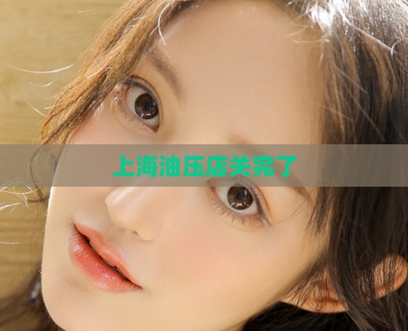 上海油压店关完了 第1张 上海油压店关完了 第1张