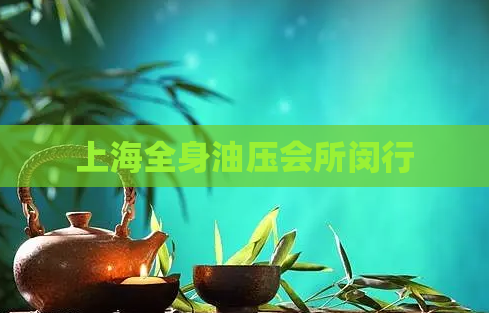 上海全身油压会所闵行 第1张 上海全身油压会所闵行 第1张