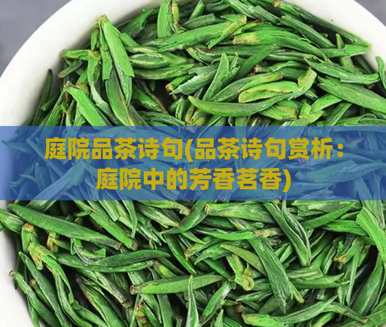 庭院品茶诗句(品茶诗句赏析：庭院中的芳香茗香)  第1张