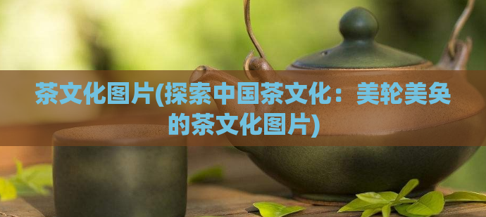 茶文化图片(探索中国茶文化：美轮美奂的茶文化图片)  第1张