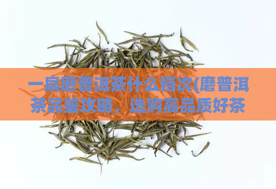 一扇磨普洱茶什么档次(磨普洱茶品鉴攻略，选购高品质好茶！)  第1张