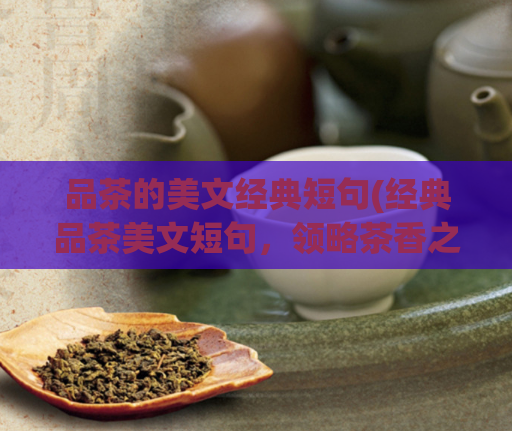 品茶的美文经典短句(经典品茶美文短句，领略茶香之美)  第1张