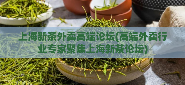 上海新茶外卖高端论坛(高端外卖行业专家聚焦上海新茶论坛)  第1张