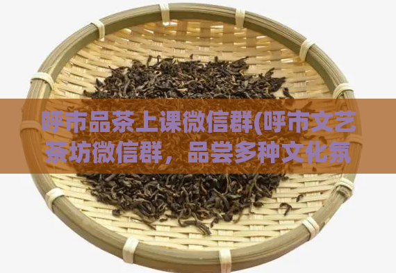 呼市品茶上课微信群(呼市文艺茶坊微信群，品尝多种文化氛围，解放你的味蕾！)  第1张