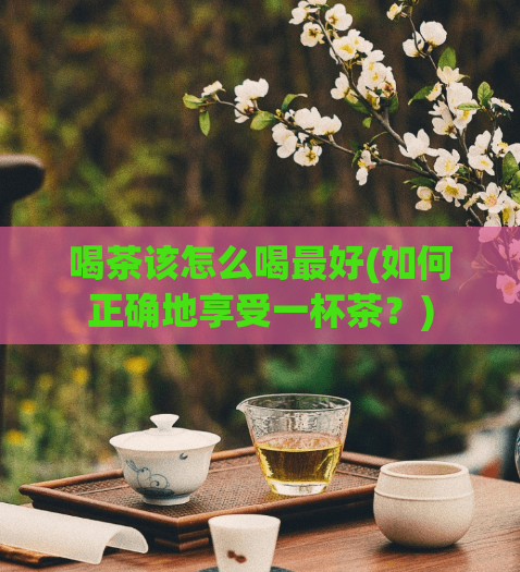 喝茶该怎么喝最好(如何正确地享受一杯茶？)  第1张